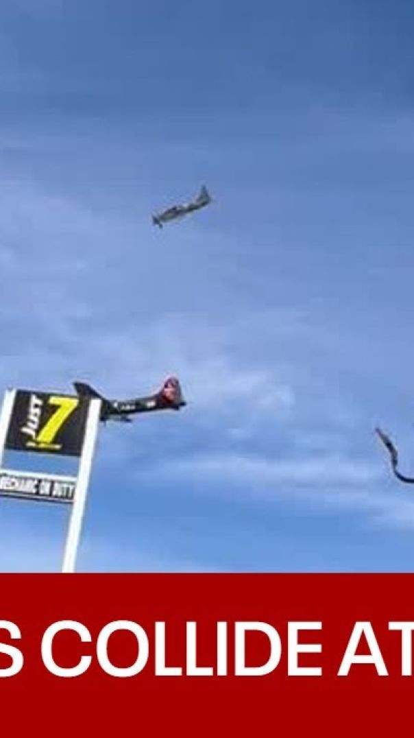 Planes collide mid-air at Dallas air show