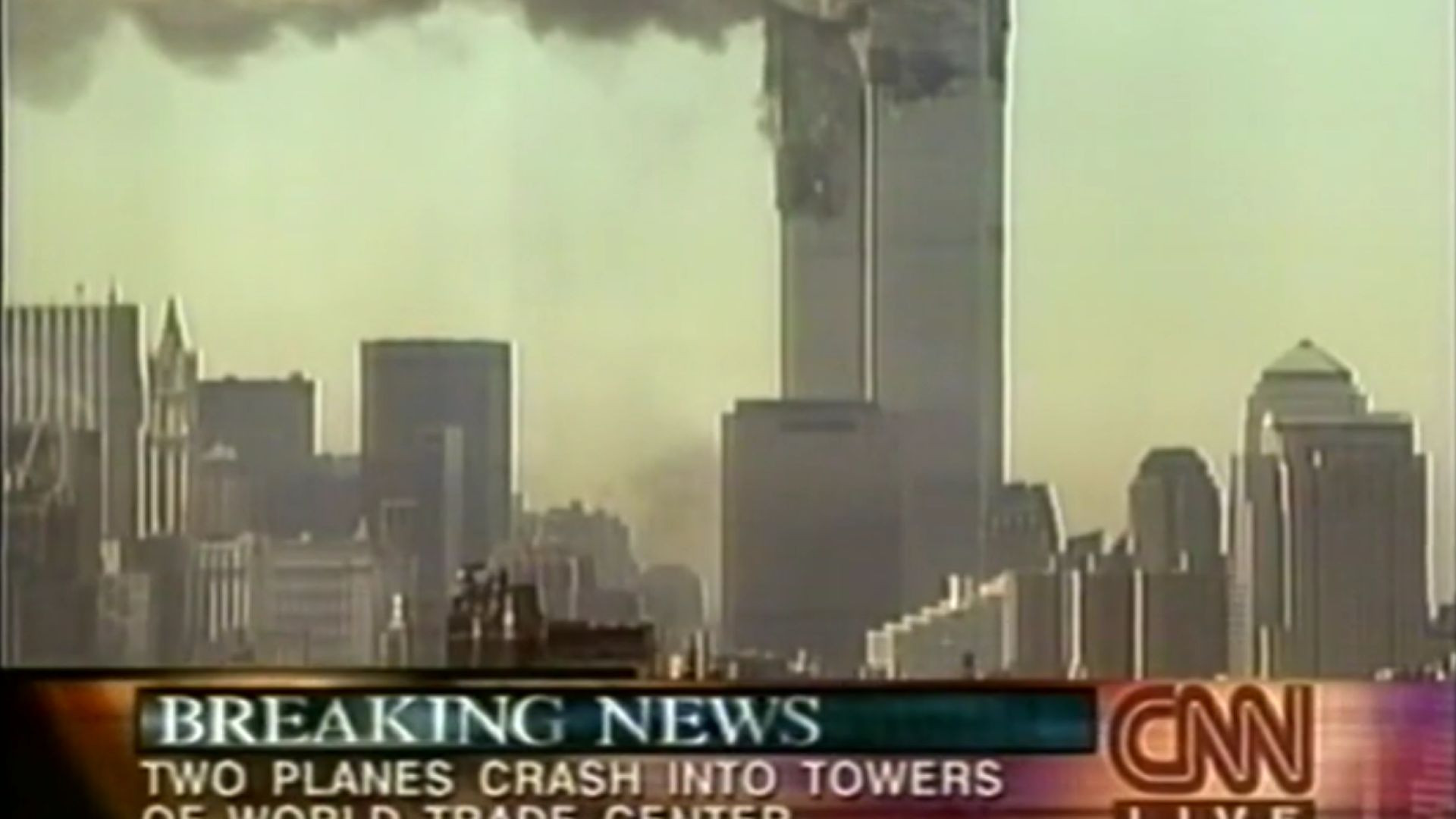 September 11 Breaks Live And Rolling Footage (ABC TV Australia, 2001-09-11)