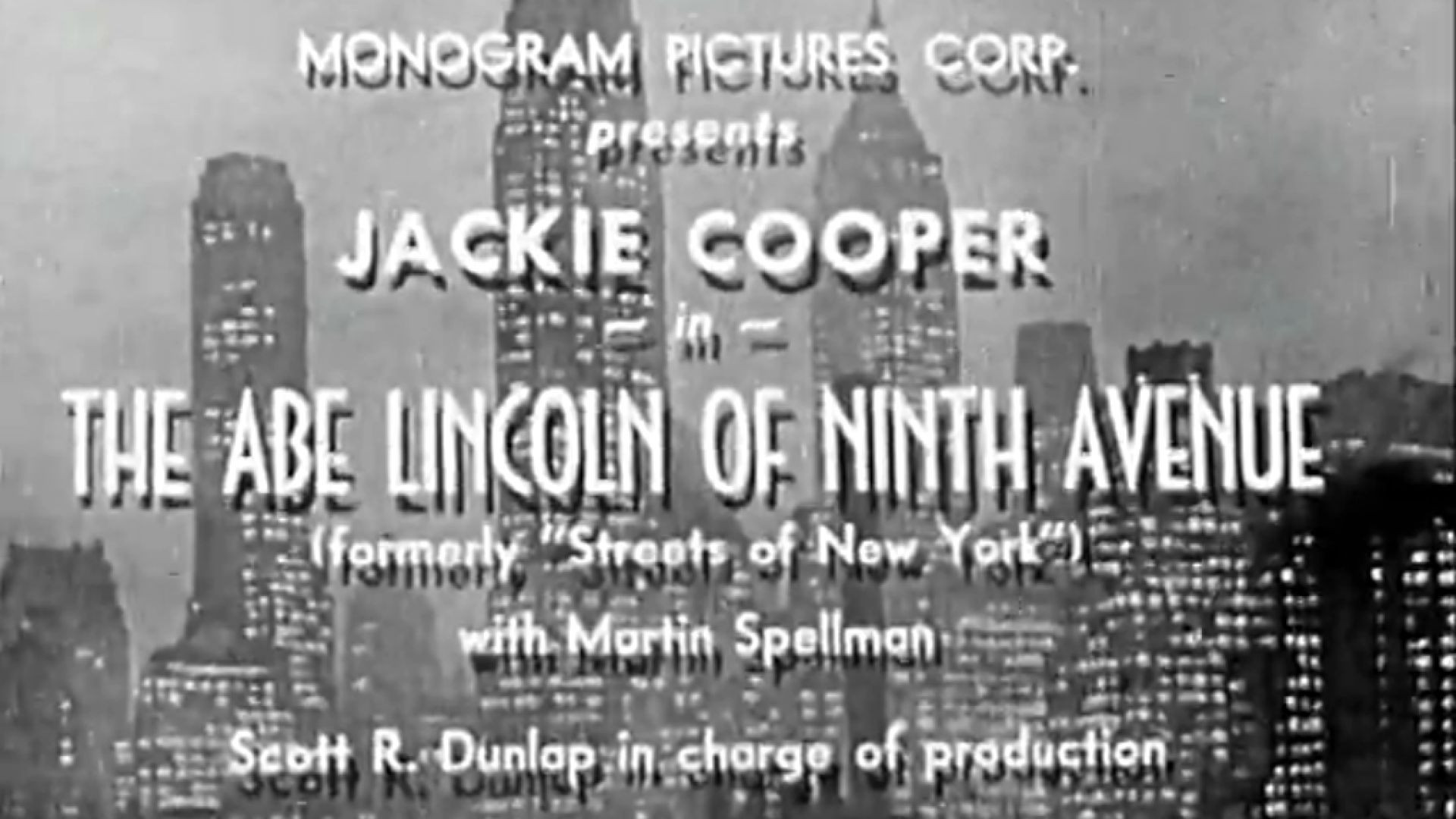 Abe Lincoln of the Ninth Avenue (Also Known As Streets of New York) (1939)