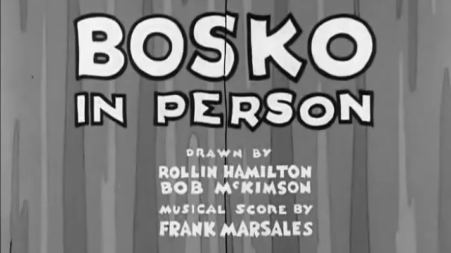 Bosko in Person (1933)