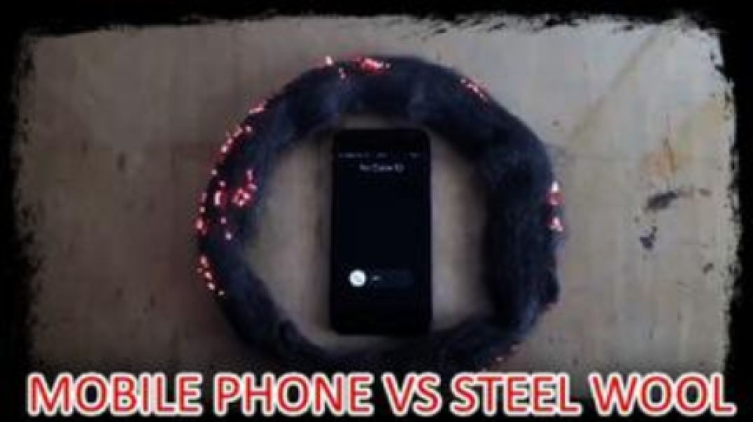 MOBILE PHONE VS STEEL WOOL- DAMAGE YOUR BRAIN
