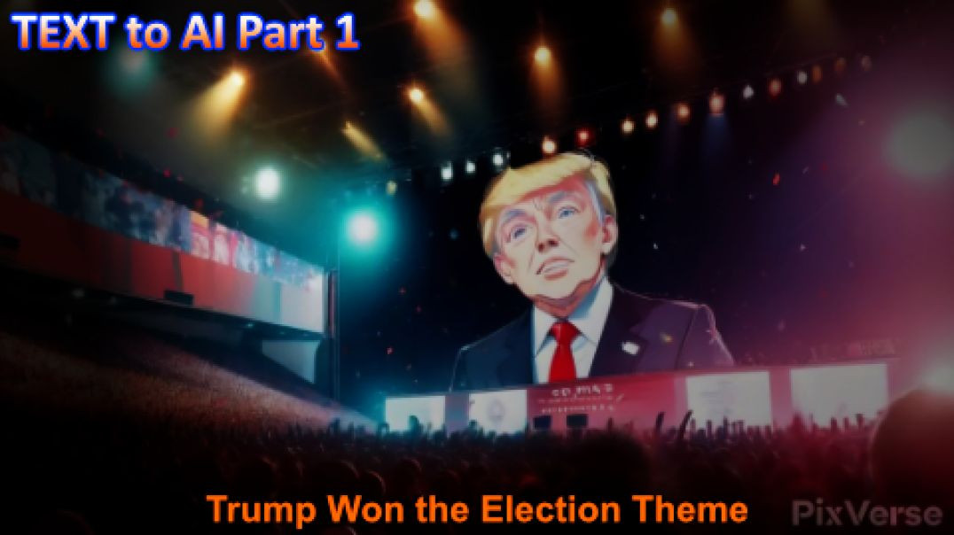 TEXT to AI Videos Part 1 - Trump Won the Election 2024 Theme